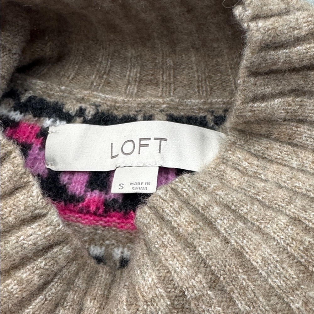 Loft Fair Isle Patterned Sweater Dress - image 5